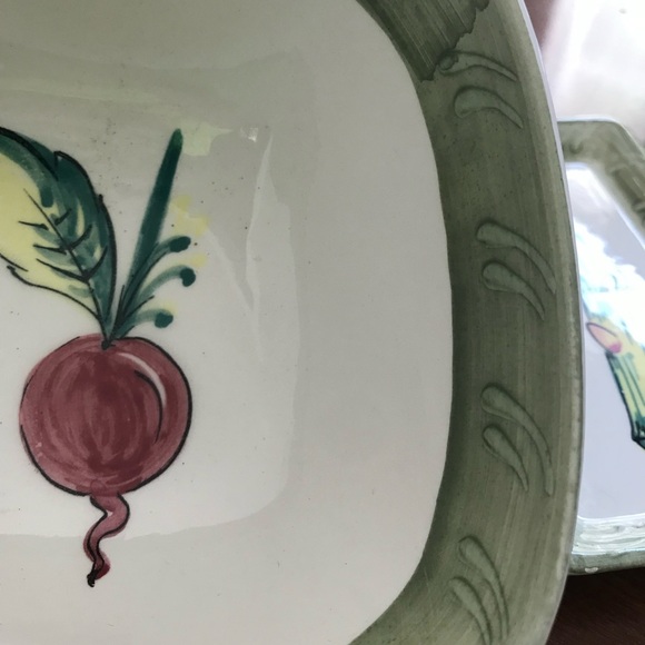 Crate & Barrel Vintage Ceramiche Toscane Handpainted Vegetable Set - Picture 4 of 14